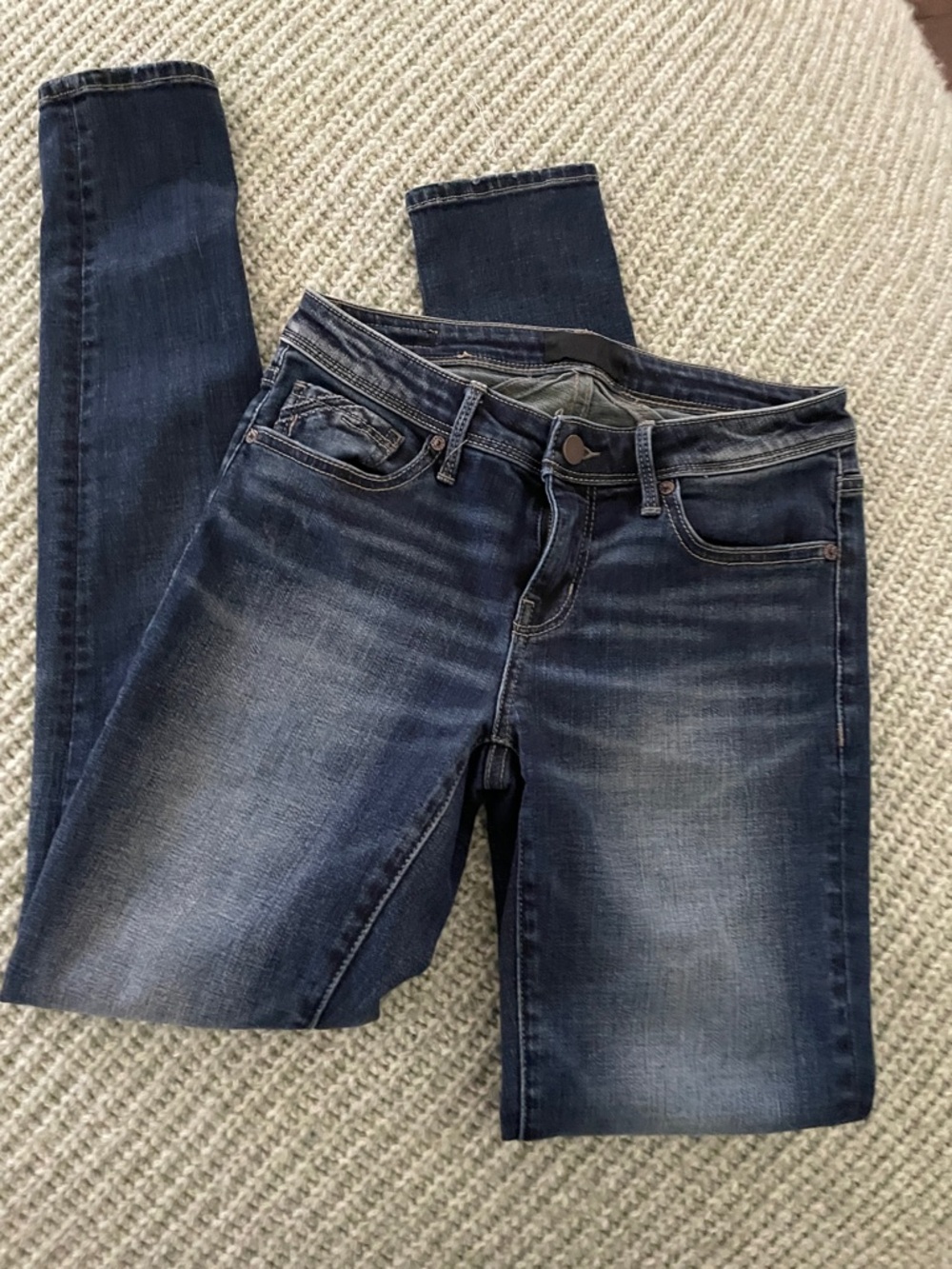 Buckle Black Fit No 53 Women's Dark Blue Skinny Jeans with Faded Detail